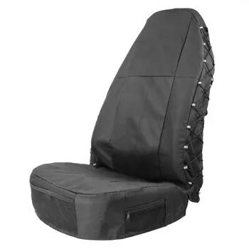 Чехол для переднего сиденья автомобиля TIROL, универсальный протектор автокресла с органайзером для спинки сиденья